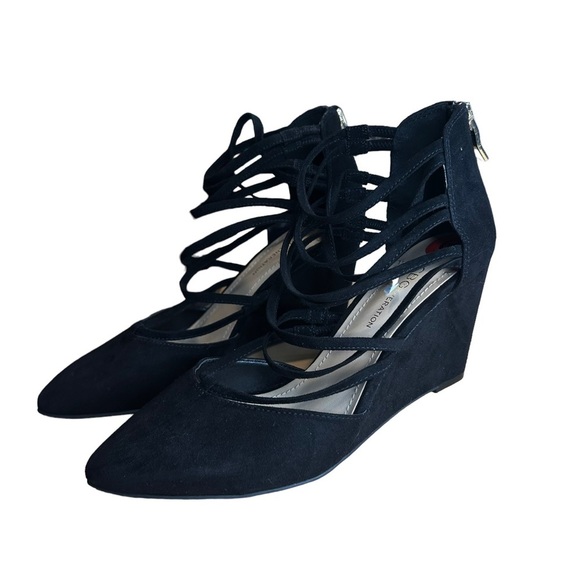 BCBGeneration Shoes - BCBGeneration Suede Wedge Heel